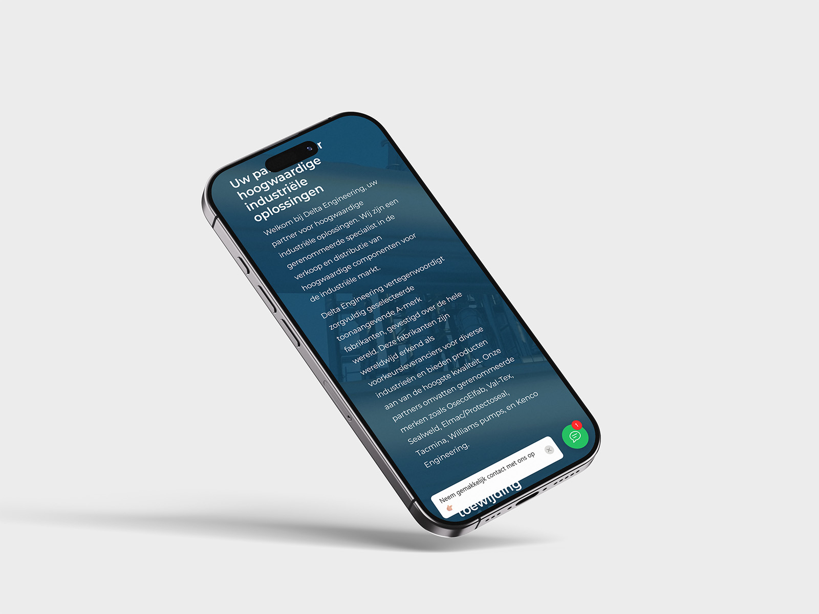 Delta Engineering Mockup Mobiel