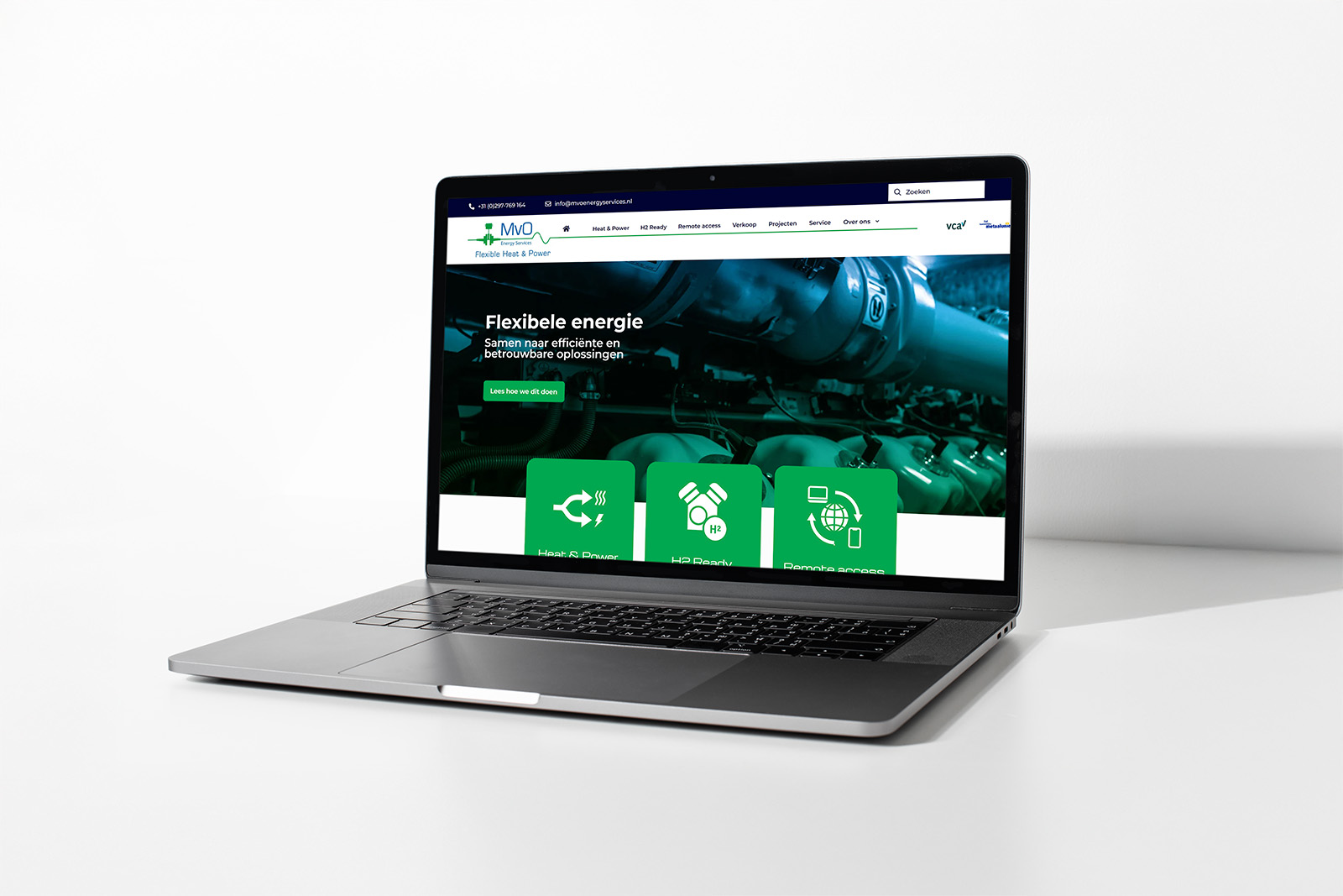 MvO Energy Mockup Desktop