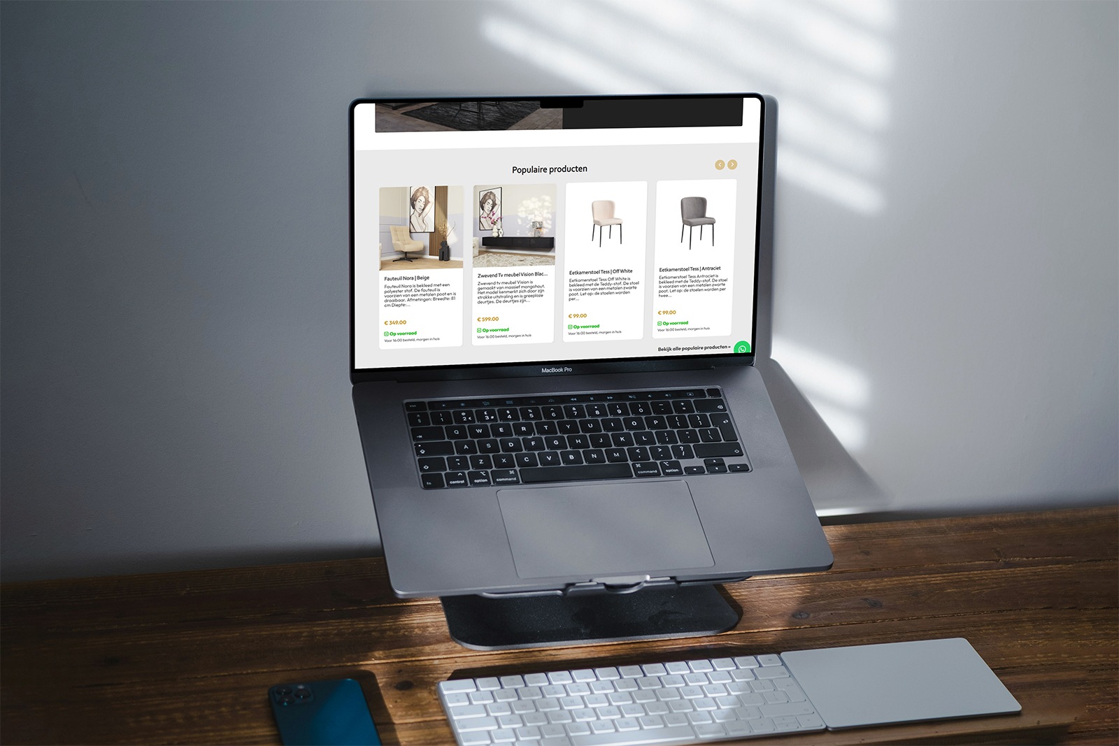 Woonplein Mockup Desktop Stand