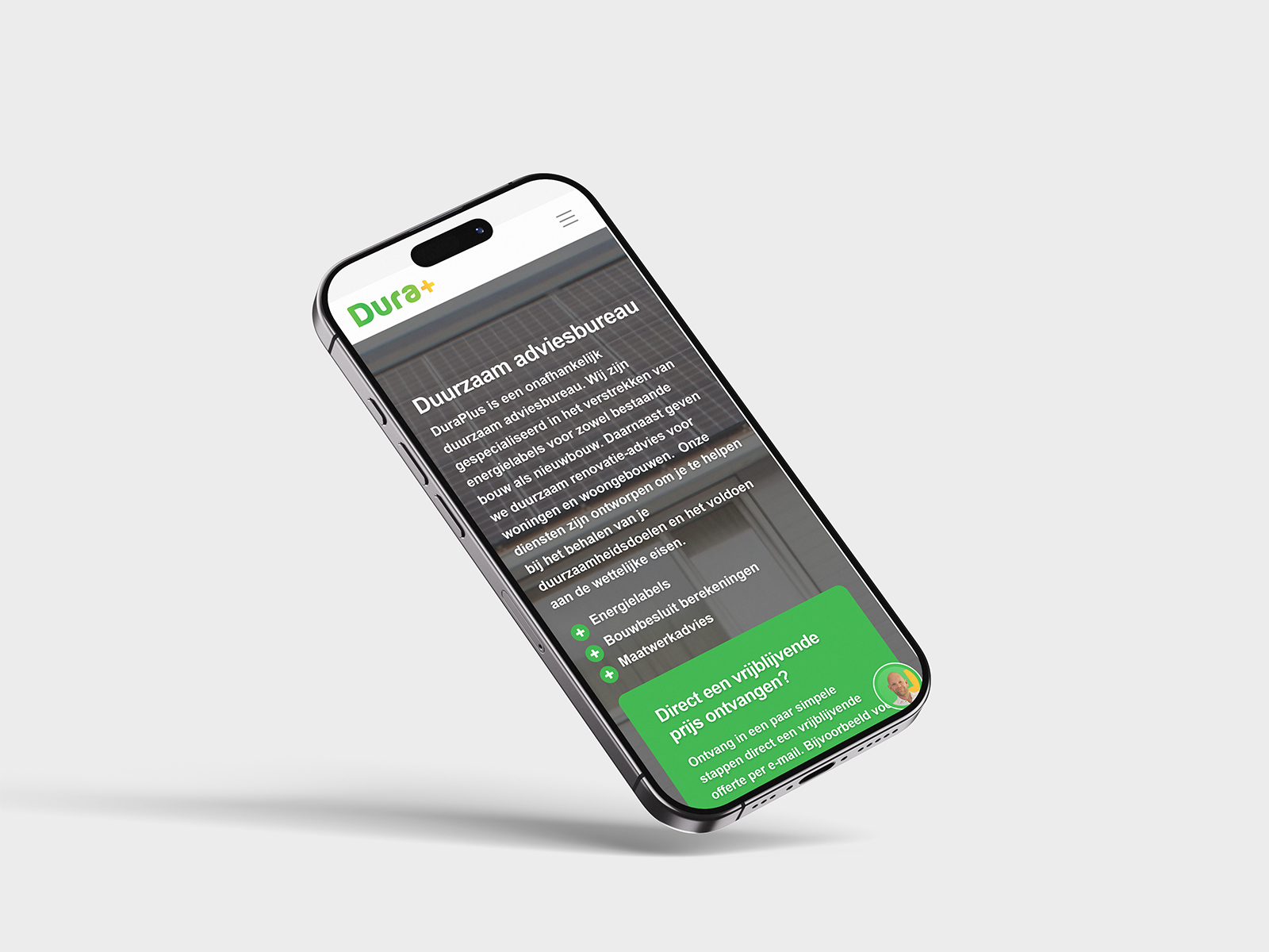 DuraPlus Mobiel Mockup