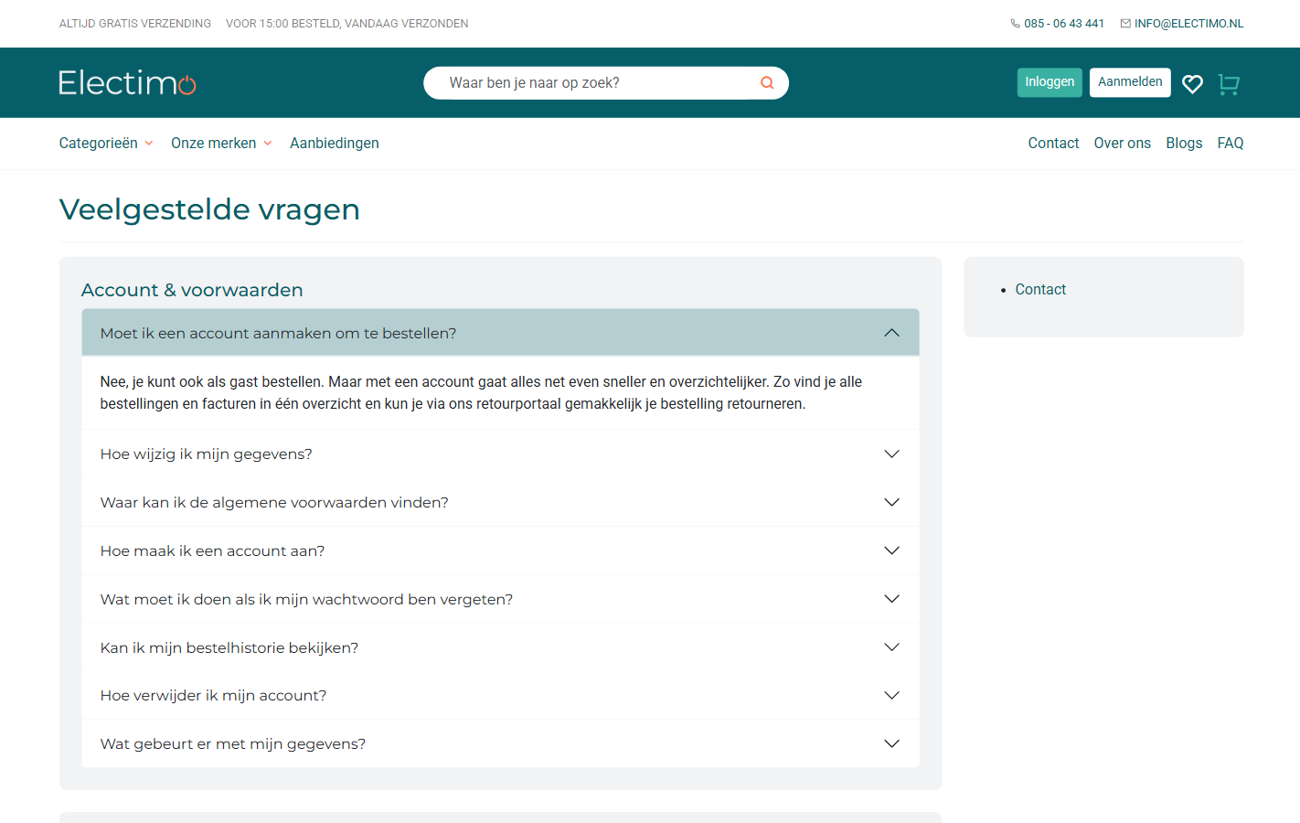 Electimo Website Screenshot 2