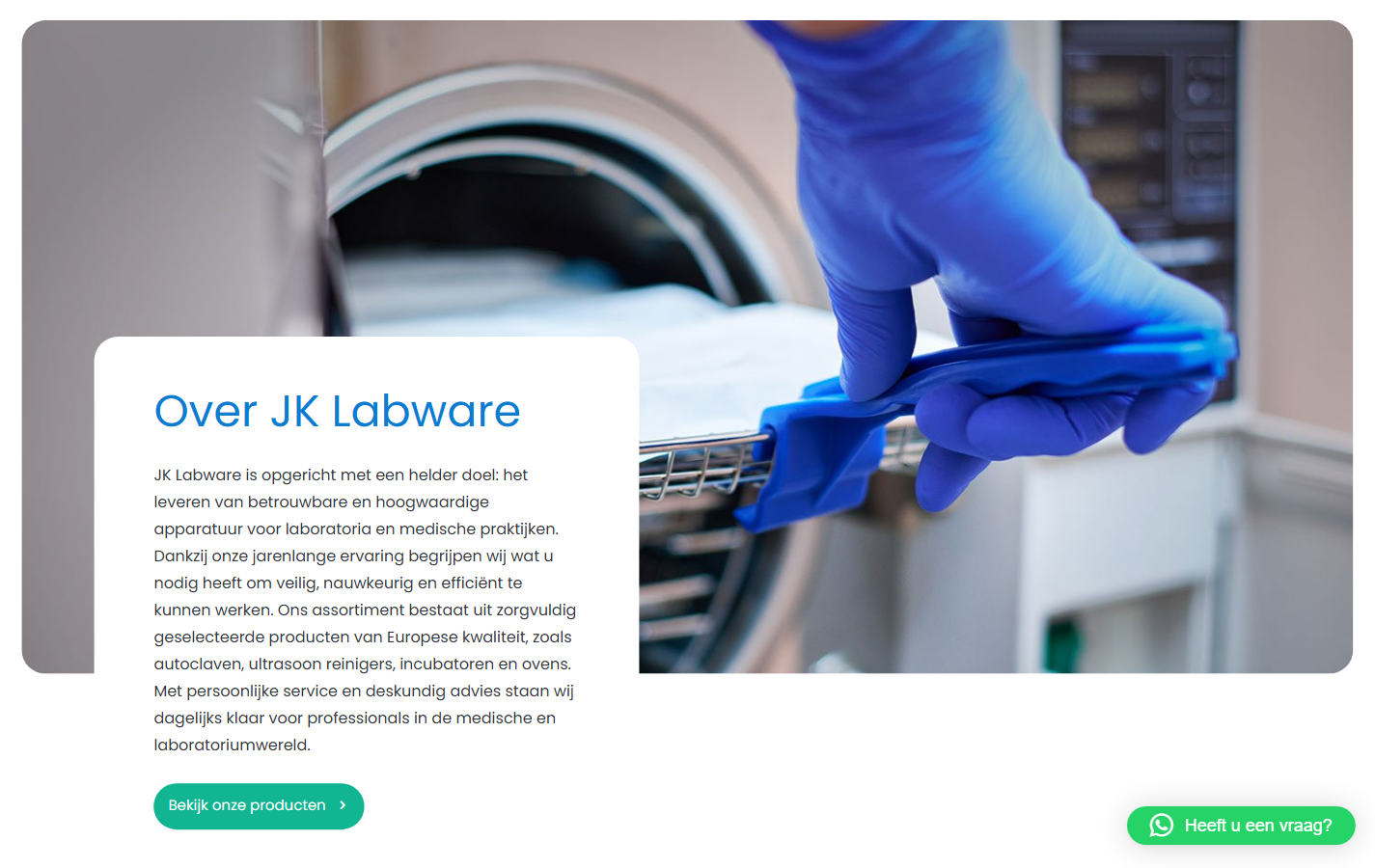 JK Labware Website Screenshot 1