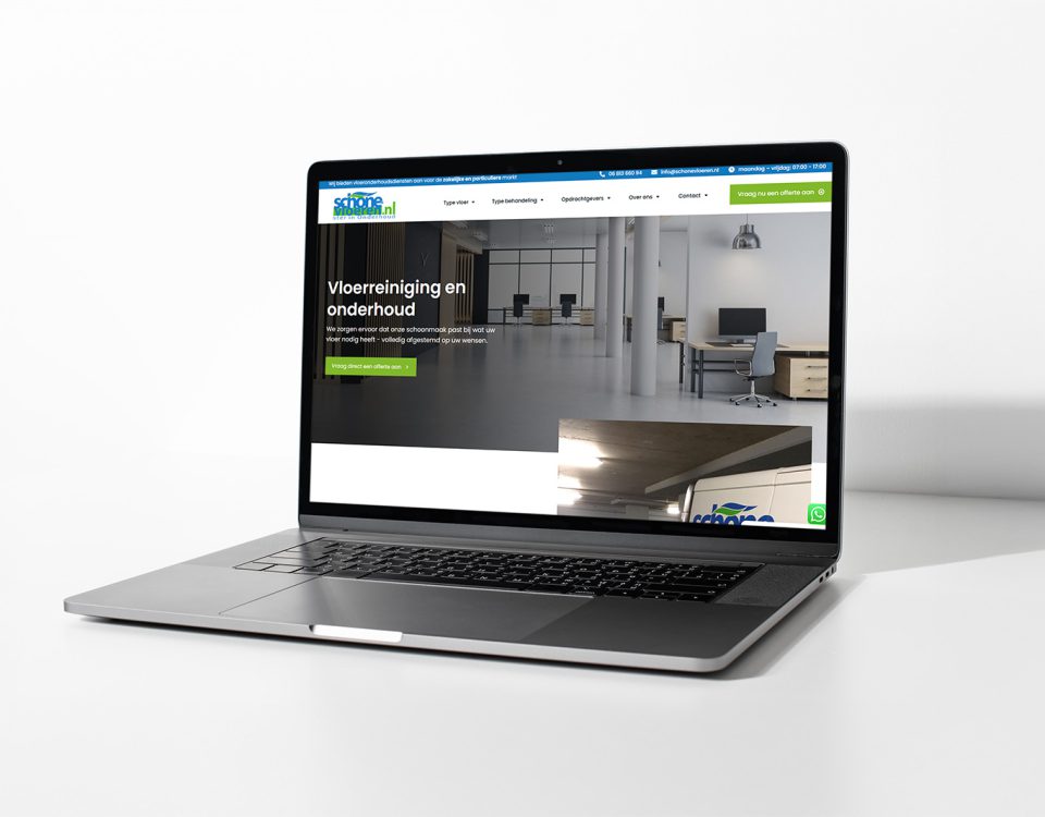 SchoneVloeren Mockup Laptop