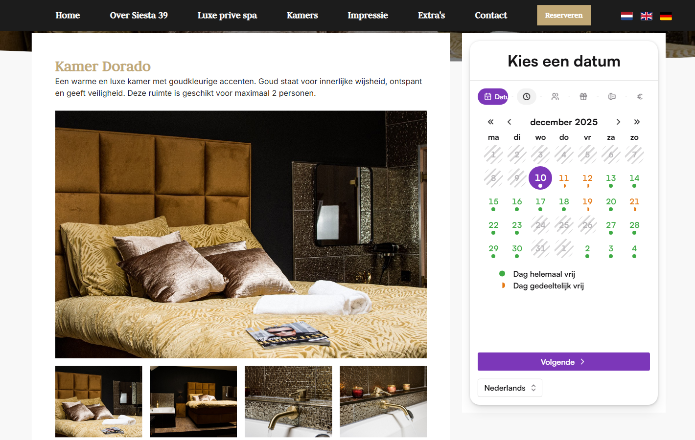Siesta39 Website Screenshot 1