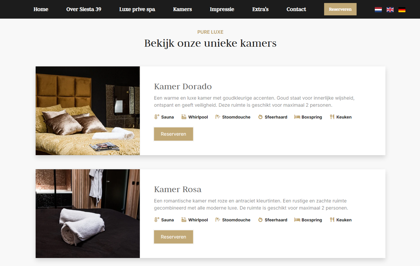 Siesta39 Website Screenshot 2