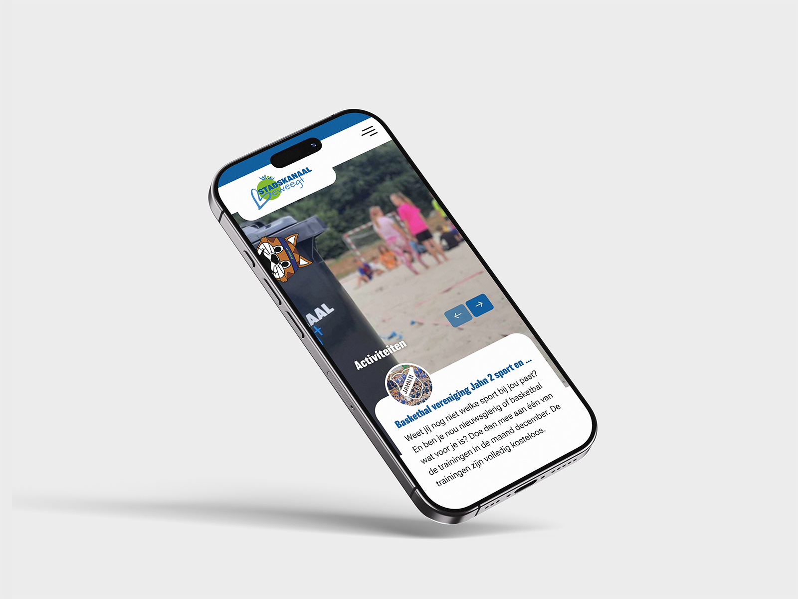 Stadskanaal Beweegt Mockup Telefoon