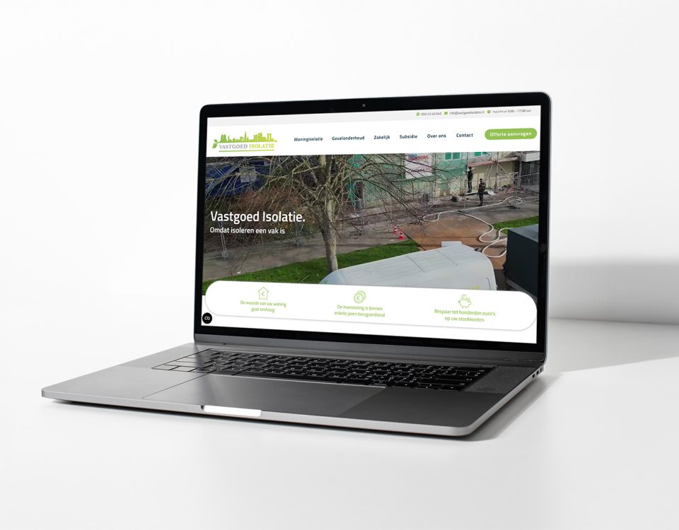 Vastgoed Isolatie Mockup Laptop